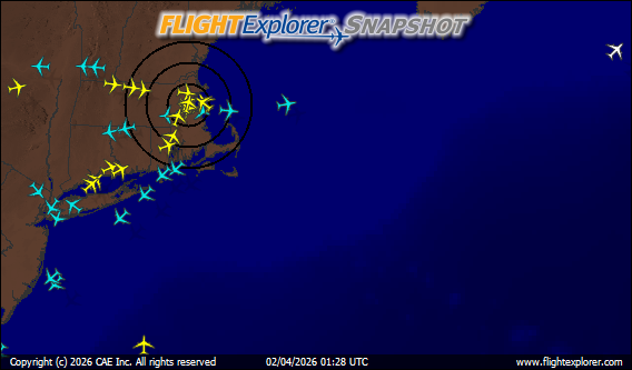 Boston Logan Arriving and Departing Flights