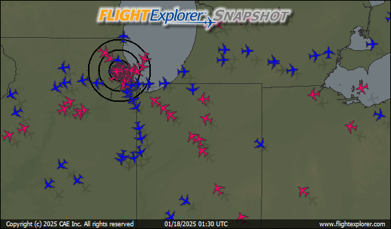 Chicago O’Hare Arriving and Departing Flights