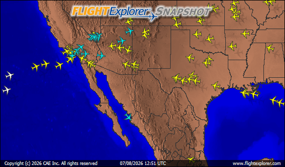 Los Angeles Area Arriving and Departing Flights