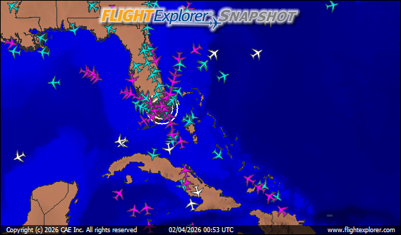 Miami International Arriving and Departing Flights